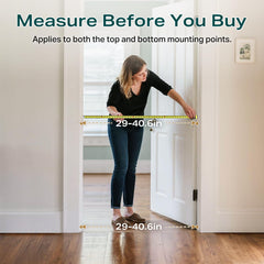 Cumbor walk-through width allows easy carry of baby and items.
