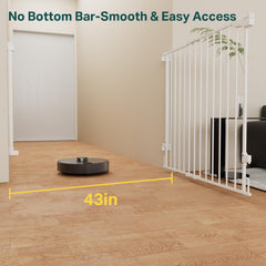 Cumbor wide 29.2–43 inch doorway gate, easy to fit in doorways.