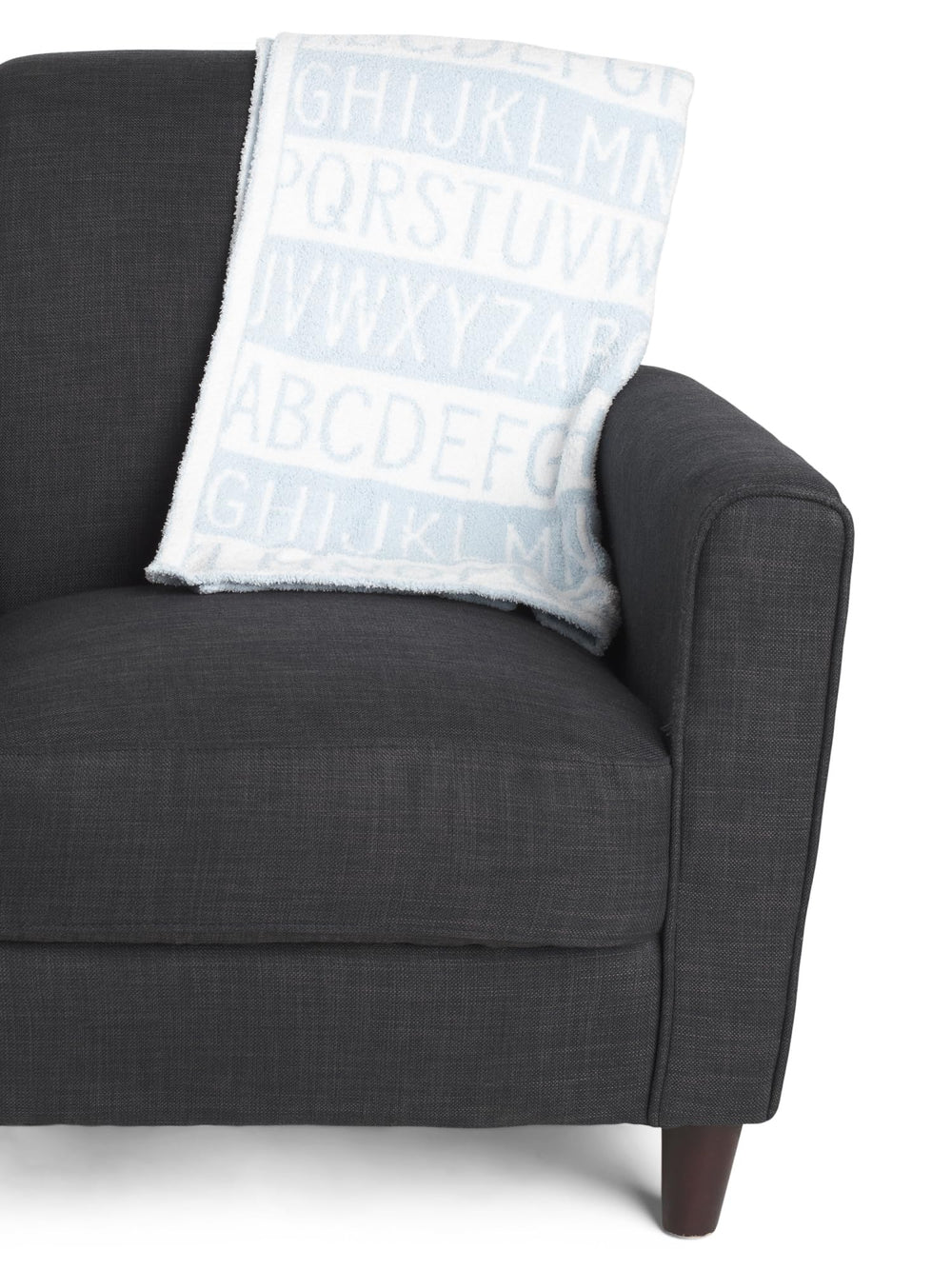 Cupcakes and Cashmere jacquard baby blanket with ABC pattern for crib