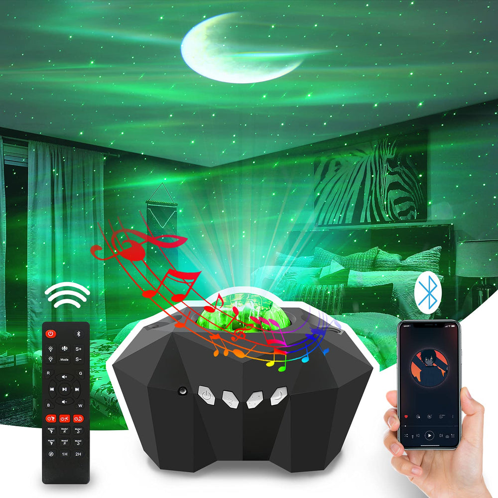 Cupohus Aurora Moon Star Projector packshot showing sleek design for easy setup