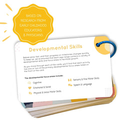 Curious Baby first-year playbook guides 0–12 months of growth and bonding.