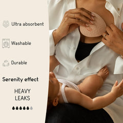 Curve by CacheCoeur nursing pads ultra absorbent core for heavy leaks