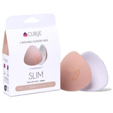 Curve by CacheCoeur Essential Slim Nursing Pads pack closeup highlighting reusable, discreet breast protection.