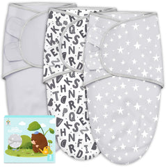 Cute Castle 3-pack baby swaddle sack with ergonomic design for newborn comfort.