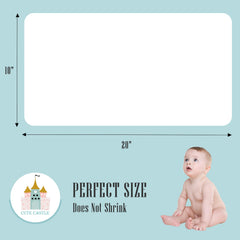 Cute Castle multi-use baby cloth for burp, wipe, or changing mat cover