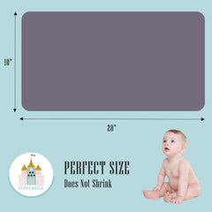 Cute Castle muslin burp cloth set designed for multi-use baby care tasks.