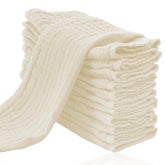 Cute Castle muslin burp cloths 12-pack, 20x10 inches, ideal for quick burp cleanup