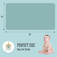 Absorbent Cute Castle muslin cloths absorb moisture efficiently.