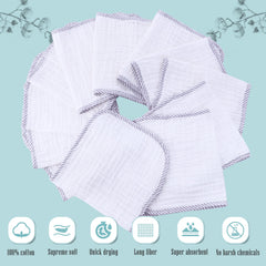 Cute Castle muslin close-up reveals plush weave and absorbency for quick spills.