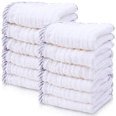 Cute Castle muslin washcloths close-up showing ultra-soft texture for gentle baby bath