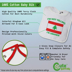 Cute Rascals bib with adjustable snaps for a secure, comfy fit.