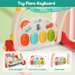 Cute Stone Baby Gym tummy time area supports comfortable, interactive play.