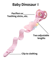 CutiePlusU two-pack pacifier clips provide versatile styling and value.