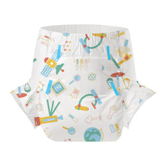 CutiePlusU Genius Baby diaper tape shows adjustable fastening for a snug fit