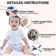 CUXFLS fish-design headguard, strap adjustment detail ensuring it stays on during crawling.