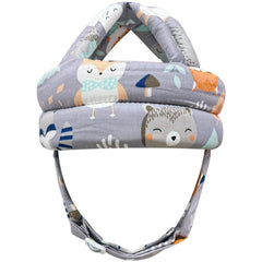 CUXFLS baby safety helmet showing 360-degree protection for crawling toddlers