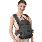Cuyemye baby carrier with growth-stage settings for a snug newborn fit.