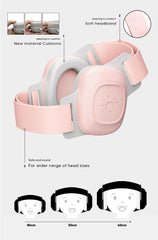 CVCoin baby earmuffs worn on infant providing noise protection.