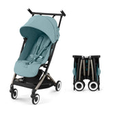 Cybex Libelle 2 stroller with self-standing fold for easy carry-on storage