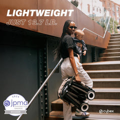 Cybex Libelle 2 one-pull harness in Magic Black for quick securing