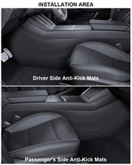 Cybtkcar extra-thick TPE pad provides durable kick protection and flexible comfort
