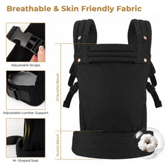 CycleMore baby carrier in explore mode allowing infant to view surroundings safely