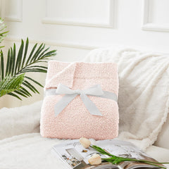 CYMULA pink blanket in stroller, ready for on-the-go comfort.