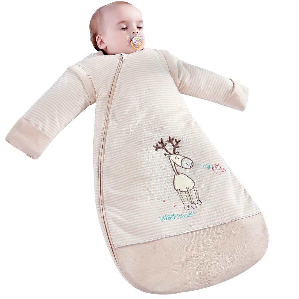 CYUURO baby wearable blanket shows cozy fabric for gentle warmth
