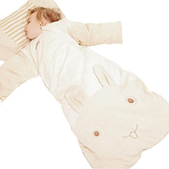 CYUURO baby wearable blanket front view shows cozy cotton comfort for naps.