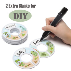 Dabancy dinosaur closet divider for 3-6 months simplifies sorting