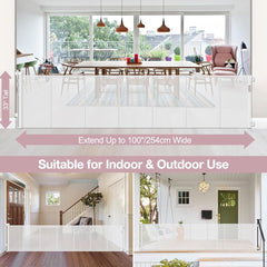 Dabormi outdoor indoor installation view for large openings.