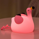 DADYLOBO pink flamingo night light front view with gentle glow for bedtime