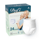 DAFI adult underwear overview highlights comfortable, discreet protection for daily wear.