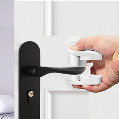 DAFUWENG easy press buttons rotate locking arm for quick adult access