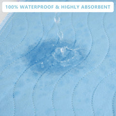 DAHAPYBOO underpads show soft four-layer fabric for gentle protection.