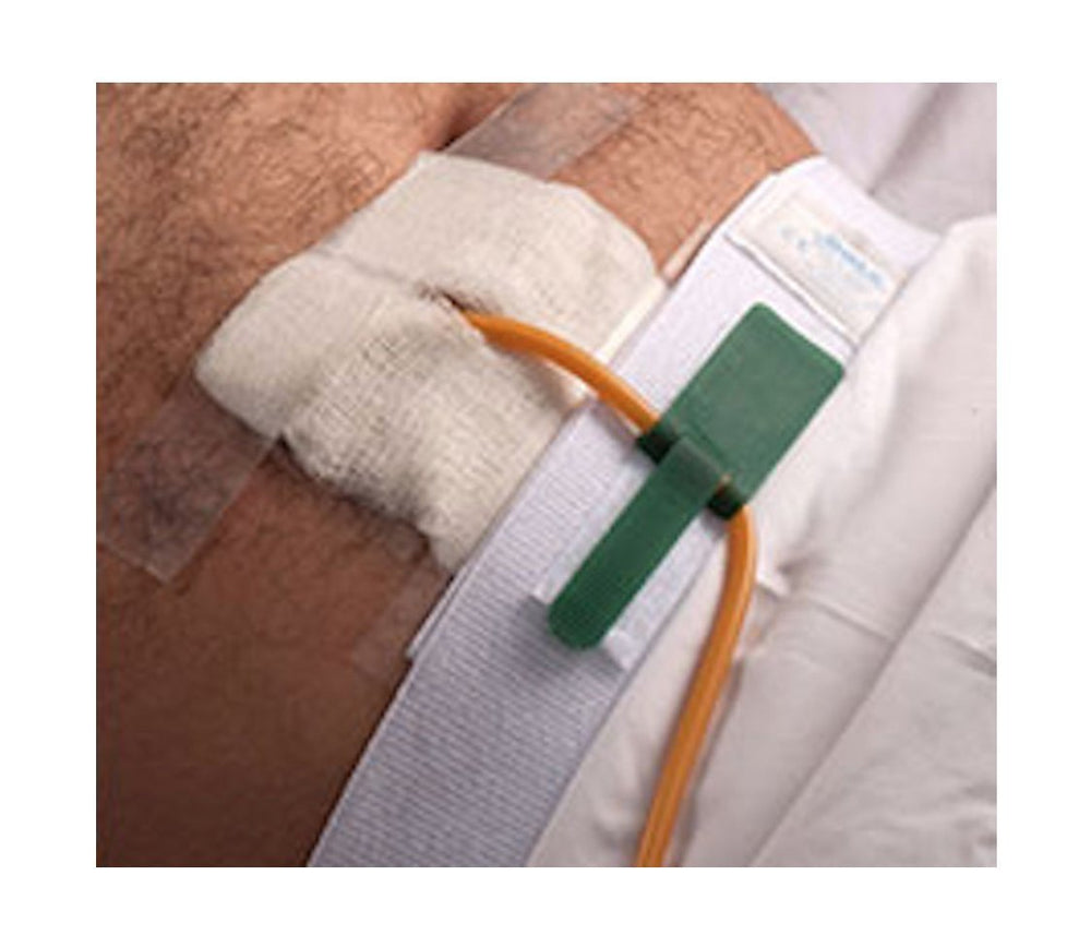 Dale Foley catheter holder waistband secures catheter for mobility and skin comfort