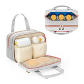 Damero breast pump bag front pocket with padded pouches for Medela parts