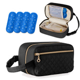 Damero breastmilk cooler bag with ice packs keeps milk chilled during daycare trips