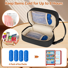 Damero insulated cooler bag with water-resistant shell and leak-proof liner