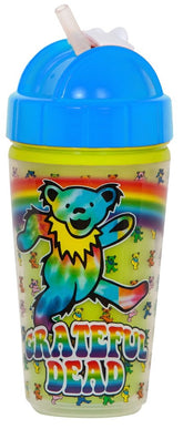 Daphyl Grateful Dead straw cup with bear design for playful hydration on the go.