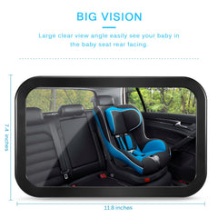 DARVIQS mirror with 360-degree adjustment for precise framing of your baby.
