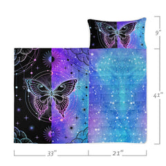 Datura Home Nap Mat butterfly pillow removable for flexible nap setups.