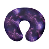 Daulesho Purple Galaxy nursing pillow cover front view showing soft fabric