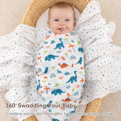 David's Kids large 47x47 inch swaddle blanket laid flat for measurement.