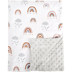 David's Kids Minky blanket double-layer front view offers plush warmth.