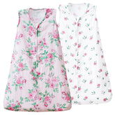 David's Kids muslin sleep sack front view highlighting breathable 100% cotton fabric.