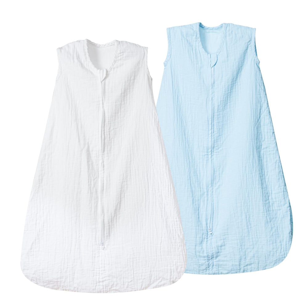 David's Kids muslin sleep sack weave emphasizes breathable softness for peaceful naps.