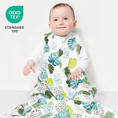 David's Kids sleep sack 2-way zipper close-up enables easy changes.