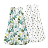 David's Kids sleep sack leaf front view shows cozy fit.