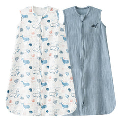 David's Kids sleep sack with whale print for breathable night comfort